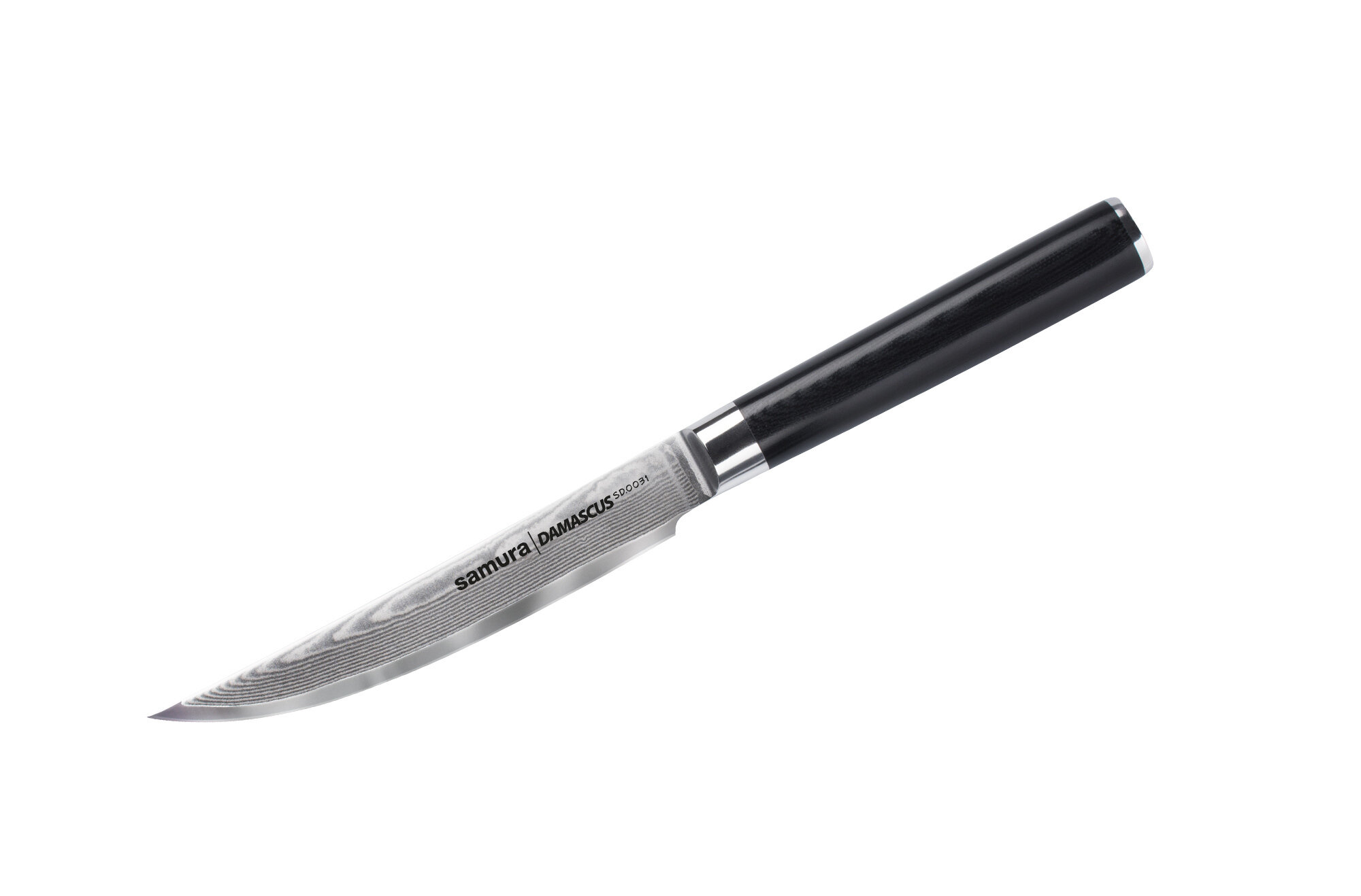 Нож Samura для стейка Damascus, 12 см, G-10, дамаск 67 слоев - фотография № 1