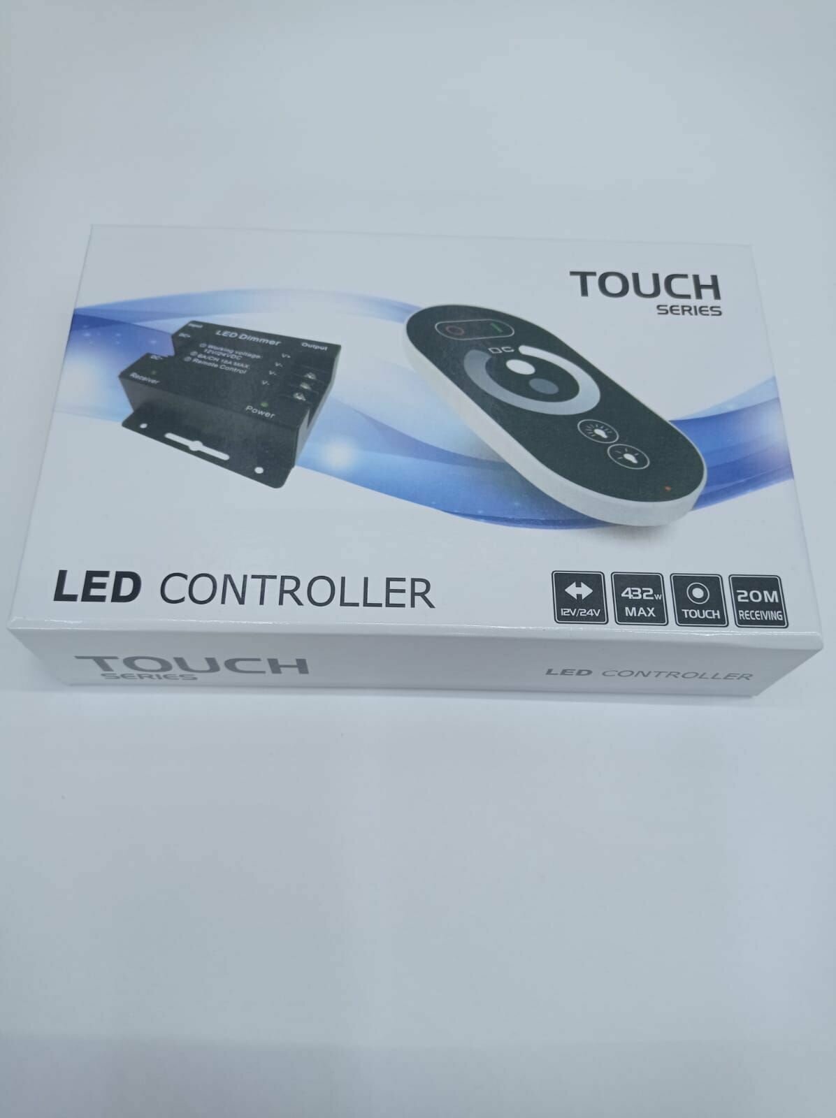 Контроллер для лент MONO TOUCH с сенсорным ПДУ черный - фотография № 3