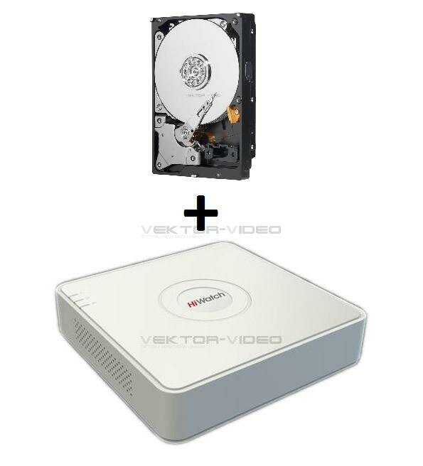 DS-H204QA(B)+HDD 1Tb Видеорегистратор с жестким диском