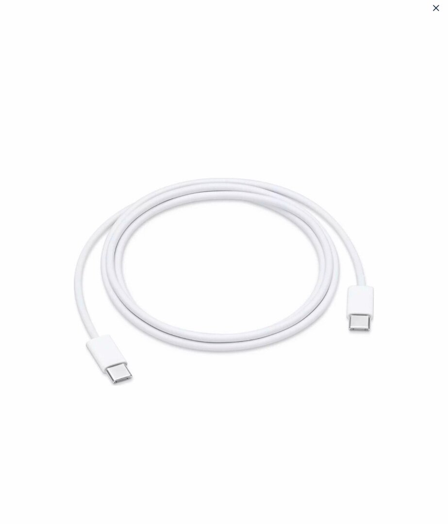 Кабель Apple USB Type-C- USB Type-C (MUF72ZM/A), белый, 1м