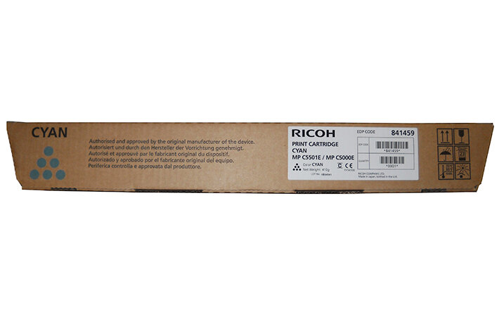 Картридж Ricoh MPC5501E/MPC5000E для Aficio MPC4000/C5000/С4501/С5501 голубой 18000стр