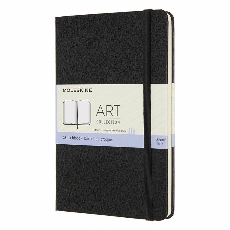 Блокнот для рисования Moleskine Art Sketchbook Medium, 144 стр., черный