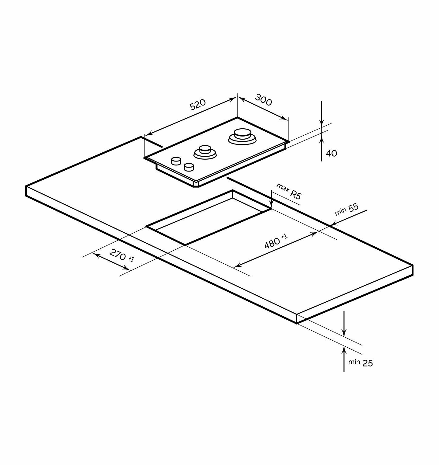 Газовая панель LEX GVG 321 WH - фотография № 6