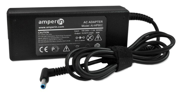 Блок питания Amperin AI-HP90C для ноутбуков HP 19.5V 4.62A 4.5x3.0mm 90W