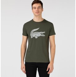 Футболка LACOSTE TH0136-36H мужская, цвет хаки, размер 54