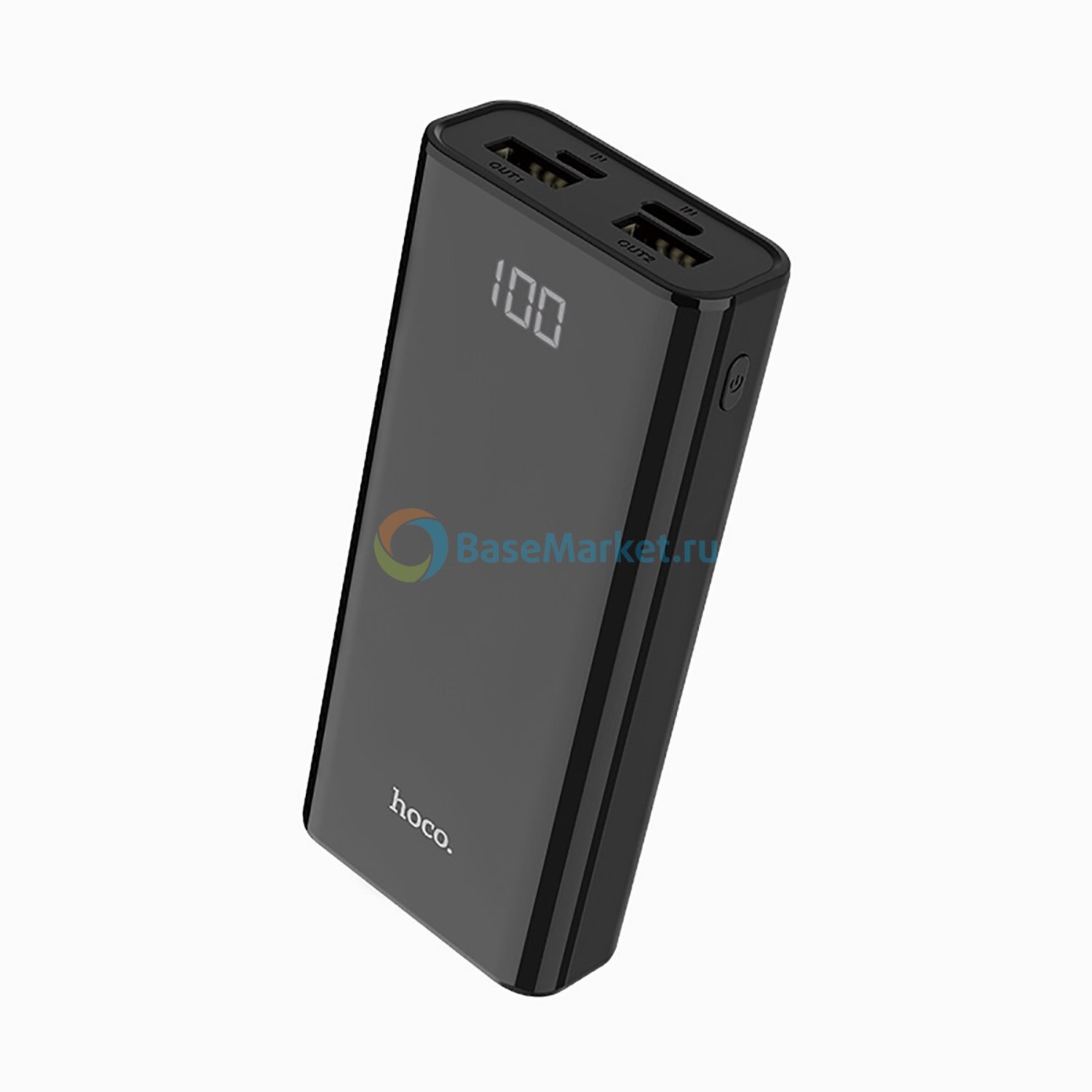 Внешний аккумулятор (Power Bank) Hoco J45 для 10000mAh (5,0V - 2A, 2USB, LCD) (черный)