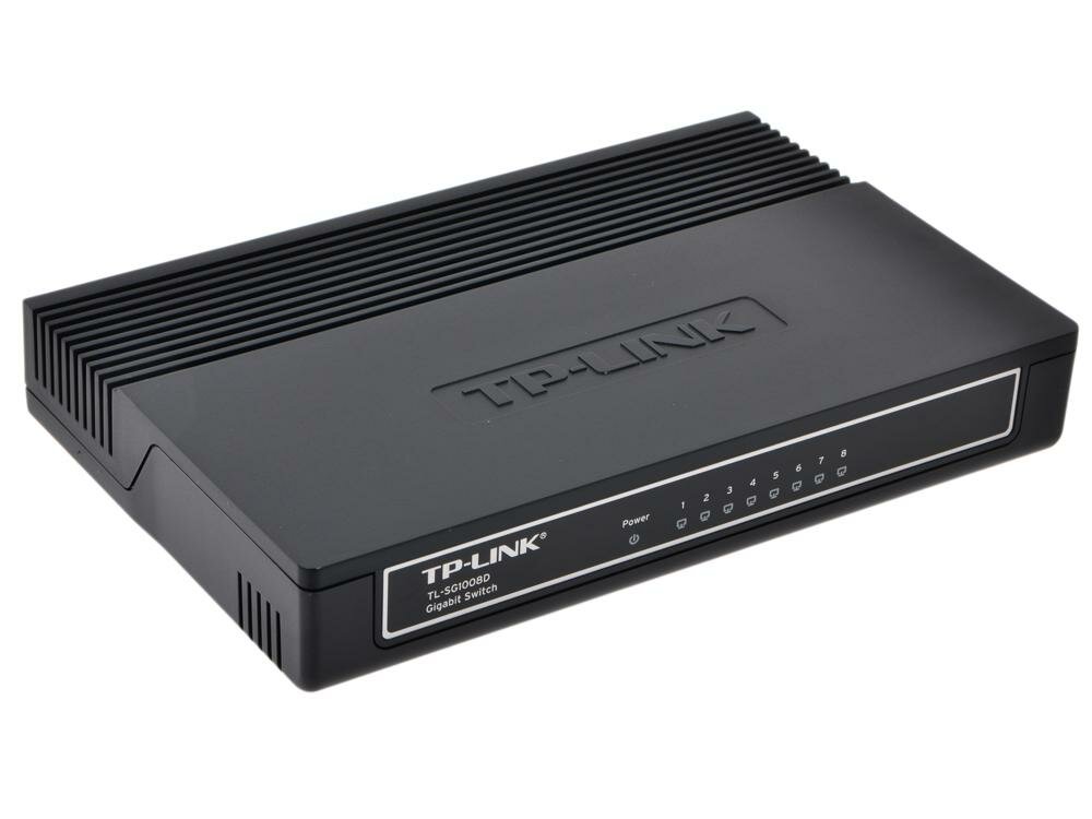 Коммутатор TP-LINK TL-SG1008D 8-портовый гигабитный настольный коммутатор