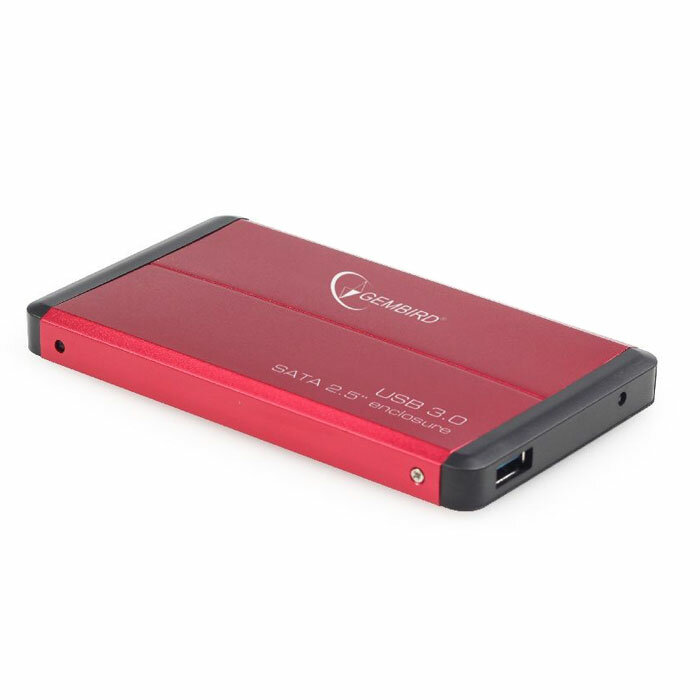 Корпус для HDD 2.5" SATA-USB3.0 Gembird EE2-U3S-2, красный