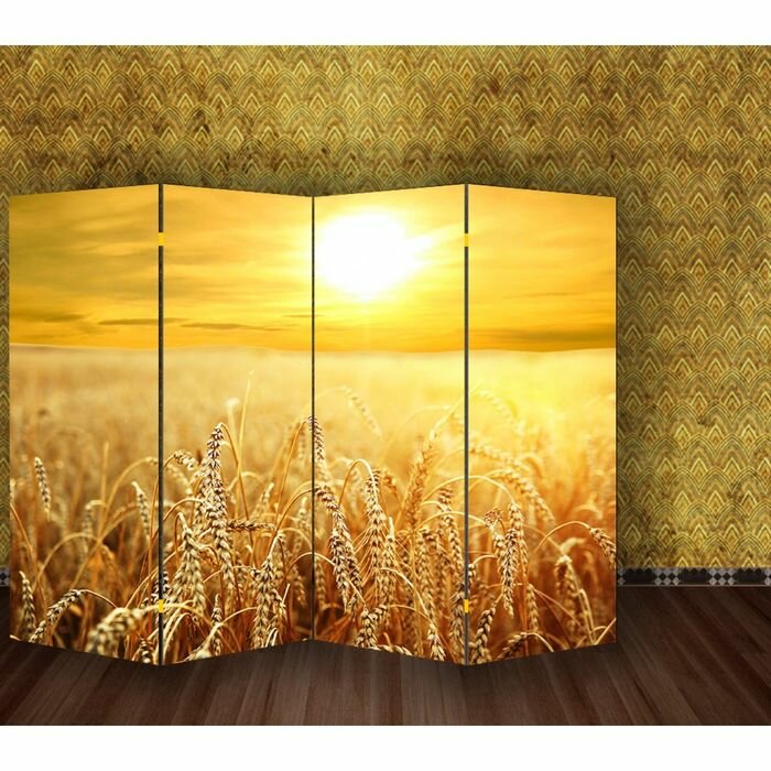 Дарим Красиво Ширма "Пшеничное поле", 200 x 160 см