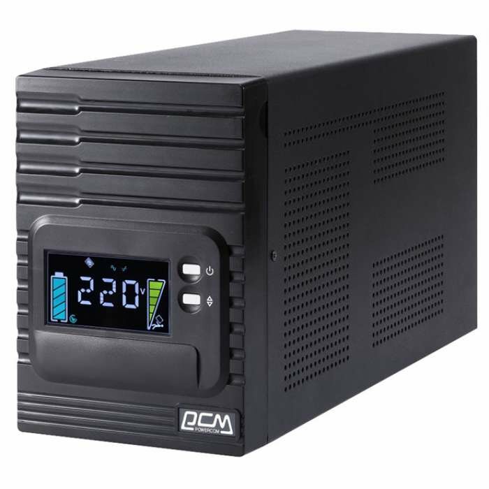 Источник бесперебойного питания Powercom Smart King Pro+ SPT-2000, Line-Interactive, LCD, 2000VA/1600W, Tower, SNMP Slot, black (1152568)