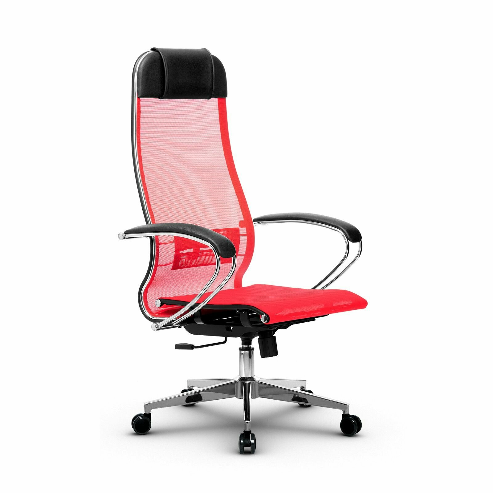 Компьютерное офисное кресло Metta Комплект 4, осн. 004 (17834), Красное - фотография № 1