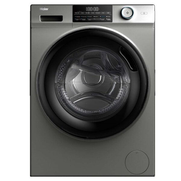 Стиральная машина узкая Haier HW60-BP12959AS, серебристый/черный