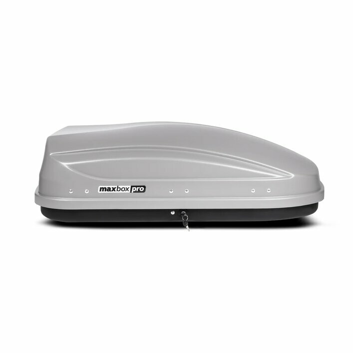 Автобокс MaxBox PRO 430 серый матовый ( 136 х 96 х 42 см ) - двух сторонний