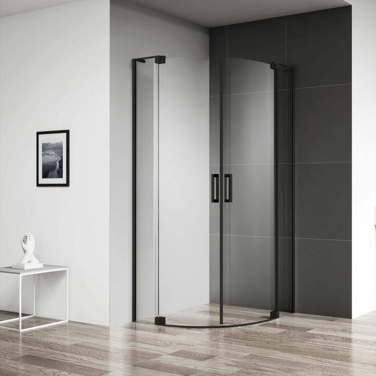 Cezares Душевой уголок Cezares Slider R 2 90/100 C NERO