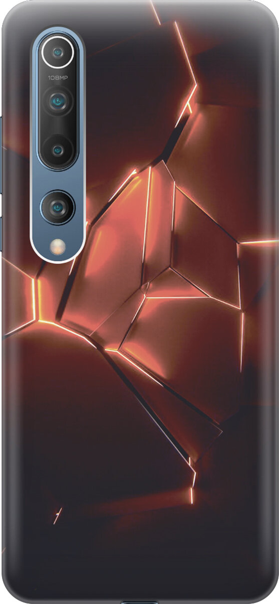 фото Силиконовый чехол Красные фонари на Xiaomi Mi 10 / Сяоми Ми 10