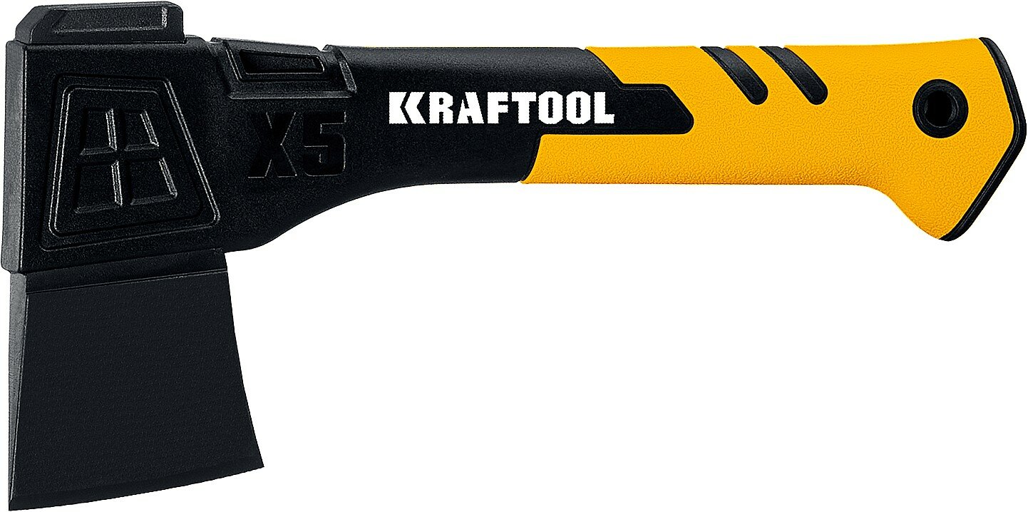 KRAFTOOL X5 440/620 г, в чехле, 230 мм, Универсальный топор (20660-05) - фотография № 1