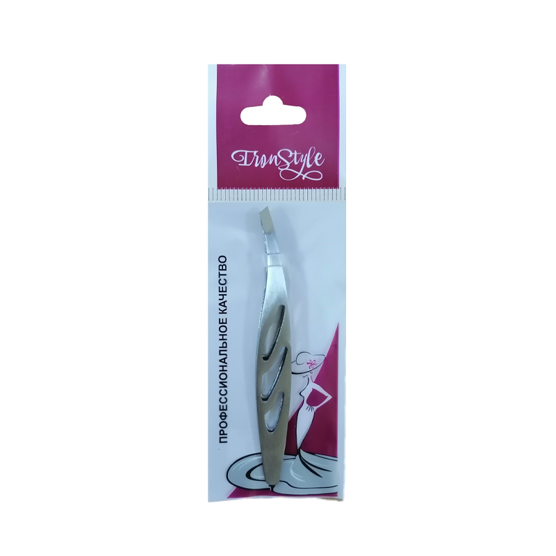 фото Пинцет для бровей Iron Style Скошенный-025 1 шт