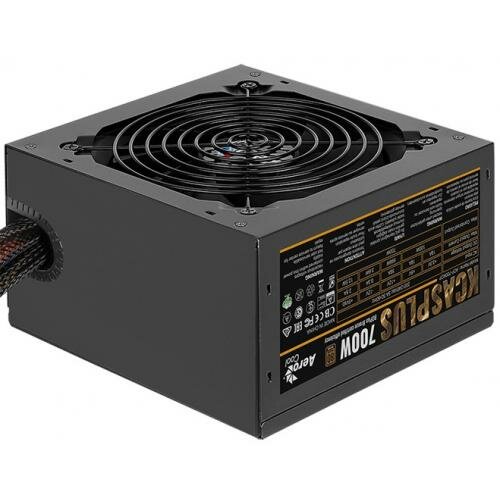 Блок питания Aerocool 700W Retail KCAS PLUS 700W ATX12V Ver.2.4, 80+ Bronze, fan 12cm, 550mm cable, 20+4P, 4+4P, PCIe 6+2P x4, PATA x4, SATA x7