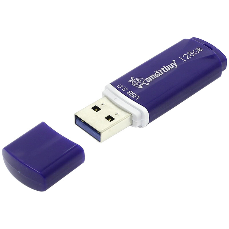 Память Smart Buy "Crown" 128GB, USB 3.0 Flash Drive, синий