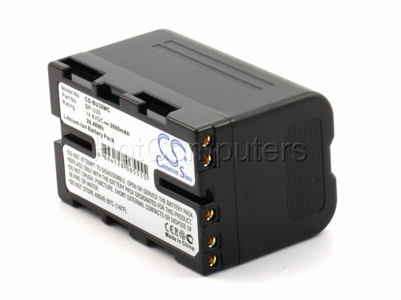 Аккумулятор CameronSino CS-BU30MC для видеокамеры Sony BP-U30, BP-U60, BP-U90 (2600mah)