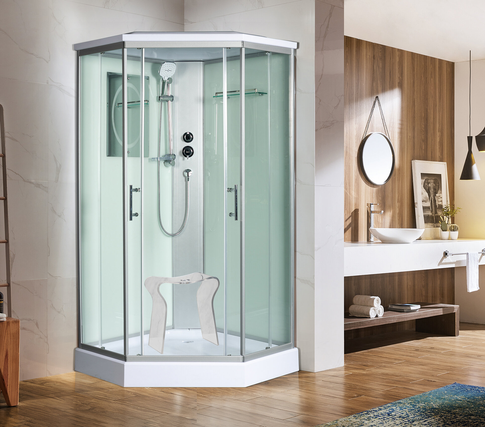 Душевая кабина WeltWasser WW500 NESSE 902 90/90 10000003280