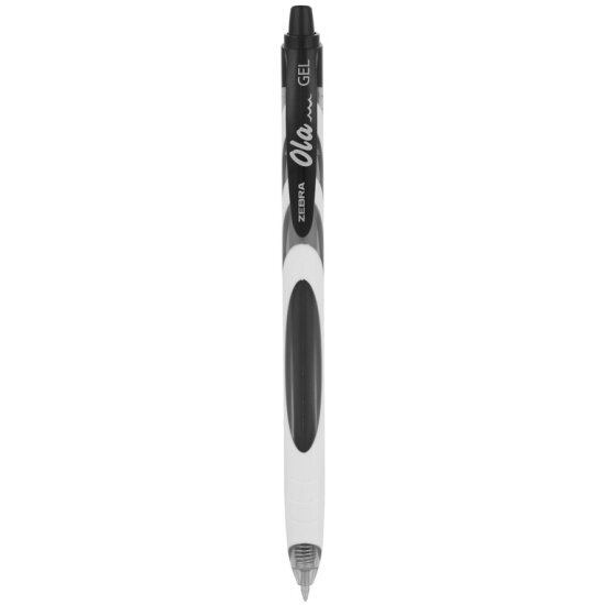 Ручка гелевая автоматическая "Zebra OLA" (черная) - фото №1