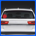 Наклейка на авто надпись на стекло на кузов автомобиля без фона артиллерия басса 20х20 см. - изображение
