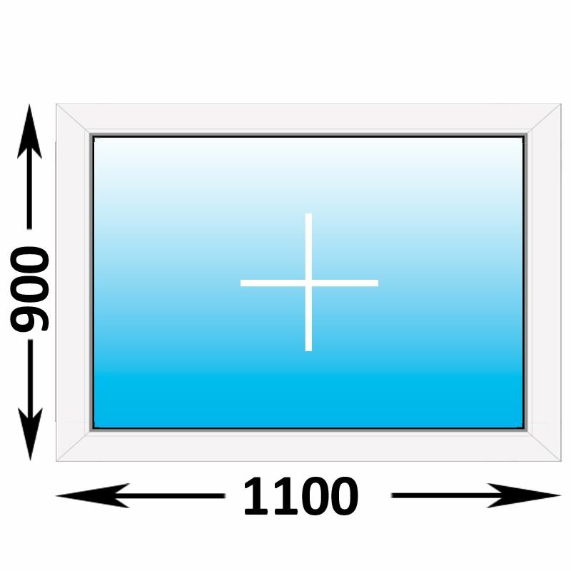 Пластиковое окно Veka WHS глухое 1100x900 (ширина Х высота) (1100Х900)