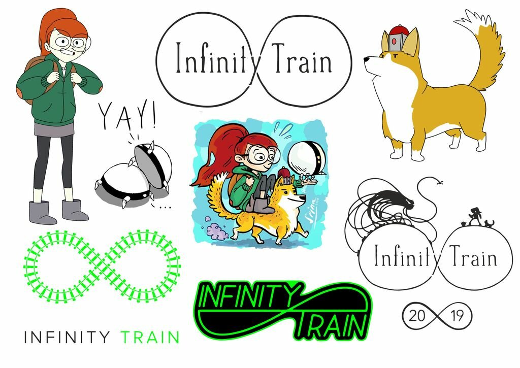 Наклейки Бесконечный поезд Infinity Train №2