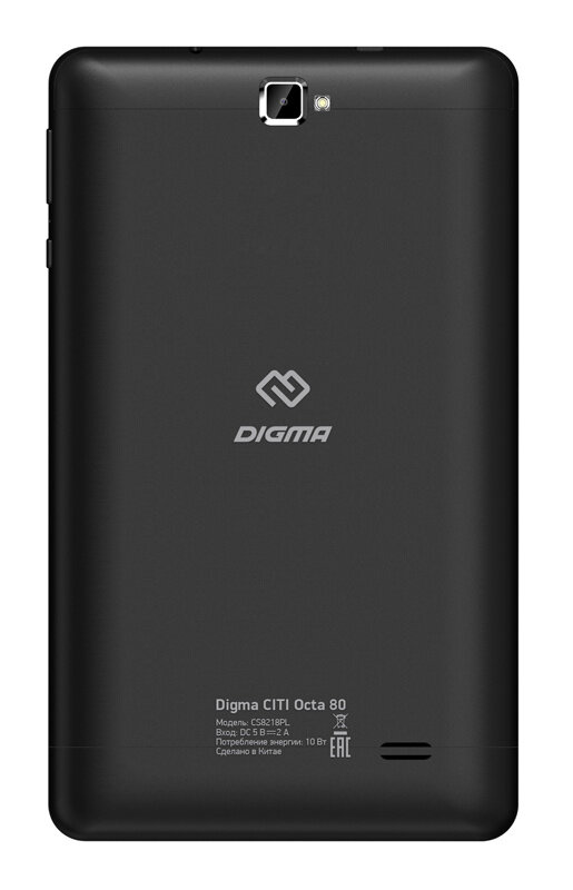 Планшет DIGMA CITI Octa 80, 4GB, 64GB, 4G черный