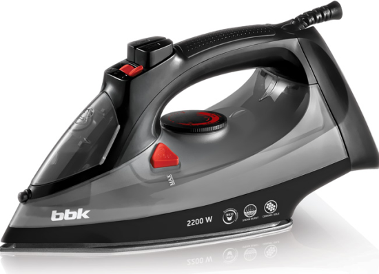 Утюг BBK ISE-2202 черный/серый