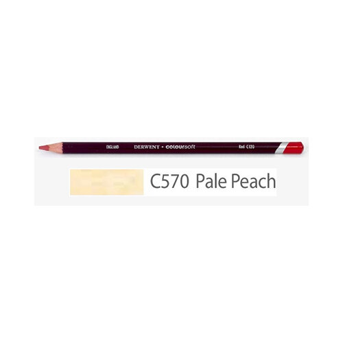 Карандаш цветной "Derwent" Coloursoft заточенный 701009 №C570 Персиковый бледный