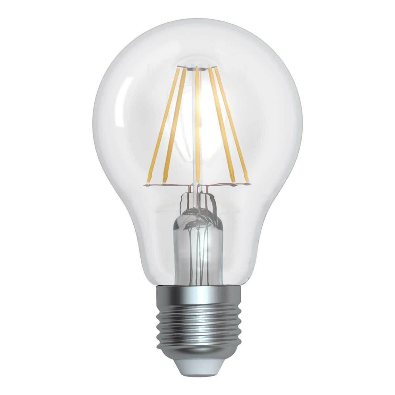 Uniel Лампа светодиодная филаментная (UL-00004868) Uniel E27 15W 3000K прозрачная LED-A70-15W/3000K/E27/CL PLS02WH