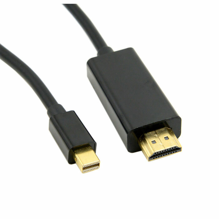 Кабель Display port mini (m) - HDMI(m) 1.8m черный экран