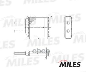 Радиатор Отопителя Chevrolet Matiz/Spark 0.8/1.0 98-05 Miles арт. ACHM005