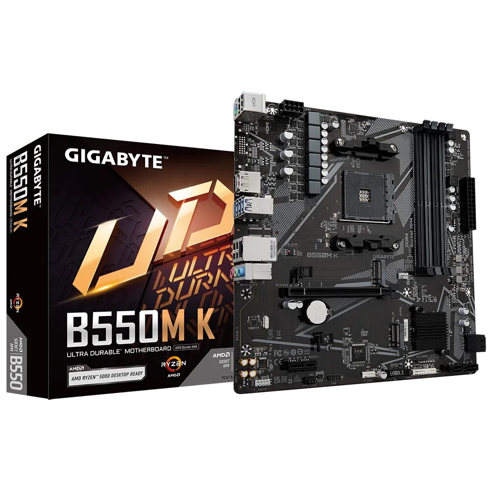 Материнская плата Gigabyte B550M K Socket AM4, RTL уц-3-20