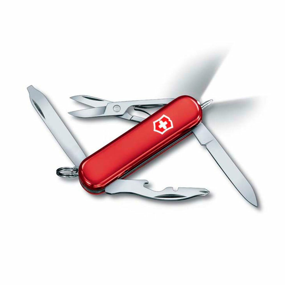 Нож-брелок Victorinox Midnight Manager Red 58 мм 10 функций 0.6366