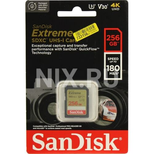 SD карта Sandisk Extreme SDSDXVV-256G-GNCIN