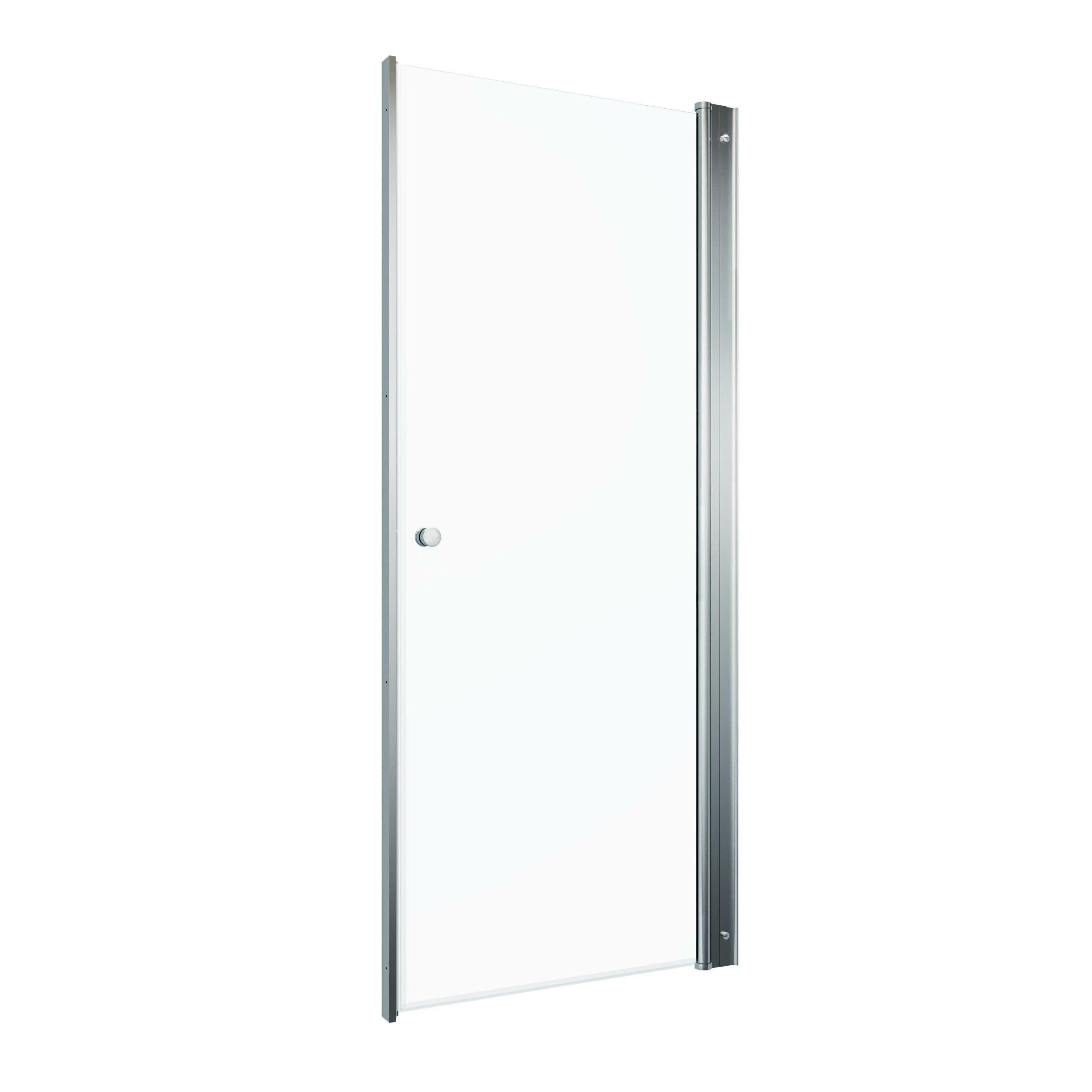 Душевая распашная дверь в нишу Уно 80х185 см прозрачное стекло 4 мм профиль - хром Тритон Щ0000036857