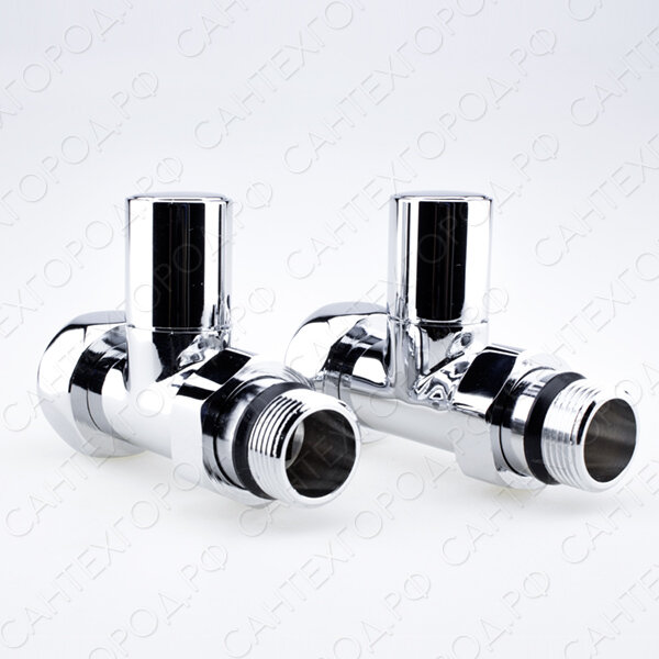 фото TiM Вентиль запорный прямой для полотенцесушителей 1"x3/4 KV01-FM043