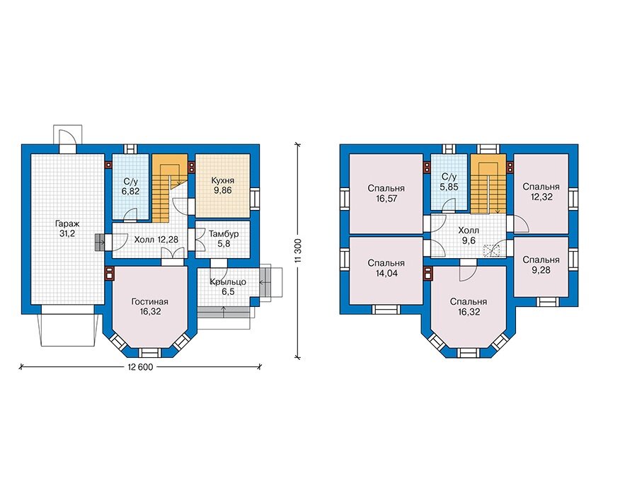 Проект дома Plans-66-34 (166 кв.м, газобетон) - фотография № 3