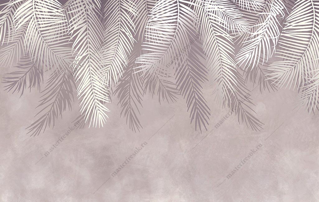 Фотообои Листья папоротника 275x435 (ВхШ), бесшовные, флизелиновые, MasterFresok арт 9-1460 - фотография № 3
