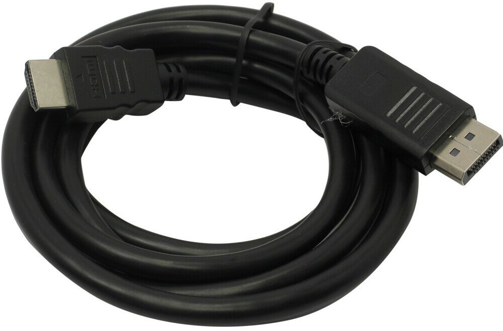 Bion Кабель DisplayPort-HDMI 20M/19M экран 18м черный [BXP-CC-DP-HDMI-018]