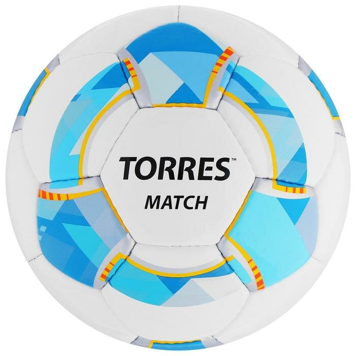 TORRES Мяч футбольный TORRES Match, PU, ручная сшивка, 32 панели, размер 5, 444 г