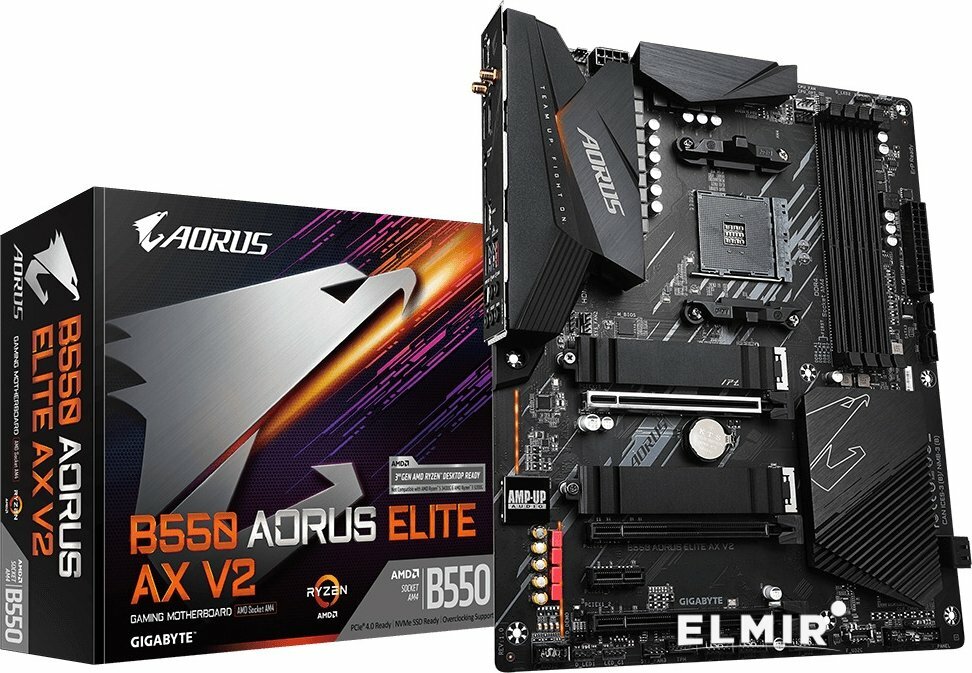 Материнская плата GIGABYTE B550 AORUS ELITE AX V2, RTL