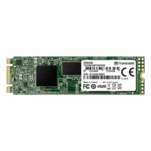 Твердотельный накопитель Transcend 256GB M.2 SSD MTS 830 series (22x80mm) (R/W - 530/400 MB/s)