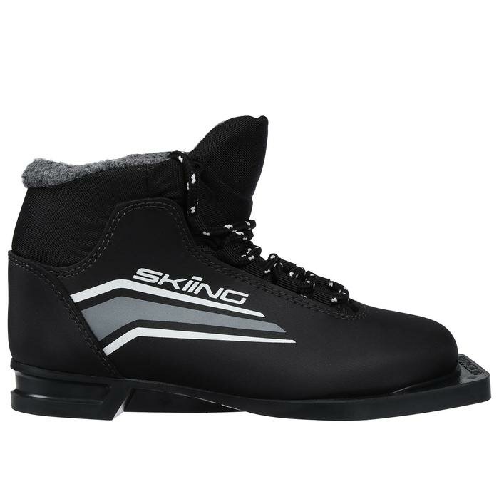 Trek Ботинки лыжные TREK Skiing 1 NN75 ИК, цвет чёрный, лого серый, размер 33