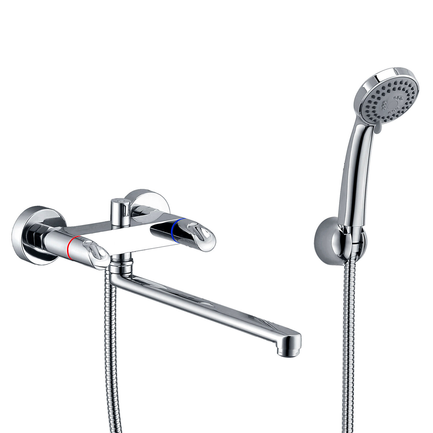 Смеситель для ванны и душа WasserKRAFT Lossa 1202L с длинным изливом 9061226
