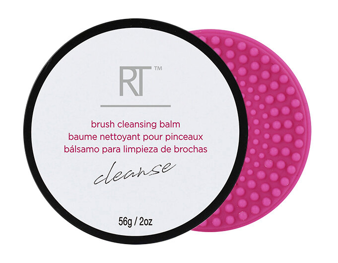 фото REAL TECHNIQUES Средство очищающее для кистей Brush Cleansing Balm, 50 г + Подушечка силиконовая