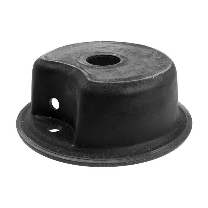 Мойка для кухни из камня ZEIN 1/Q4, d=480 мм, круглая, перелив, цвет черный - фотография № 3
